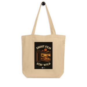 "Shoot Film, Stay Wild" Eco Tote Bag