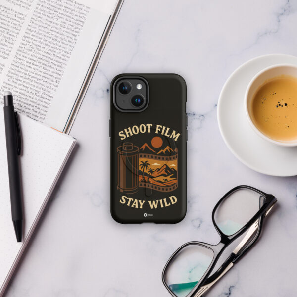 "Shoot Film, Stay Wild" MagSafe® tough case for iPhone® - Image 2