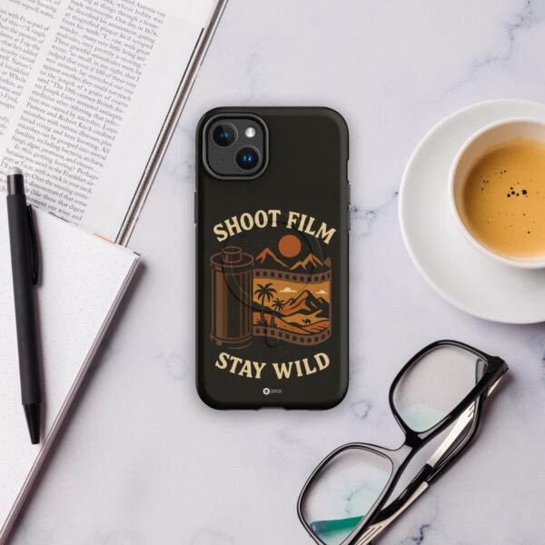 "Shoot Film, Stay Wild" MagSafe® tough case for iPhone® - Image 3