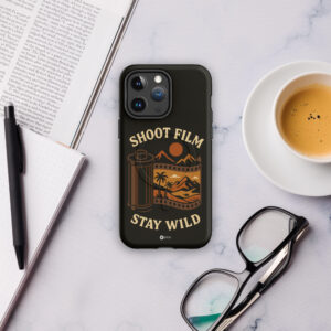 "Shoot Film, Stay Wild" MagSafe® tough case for iPhone®