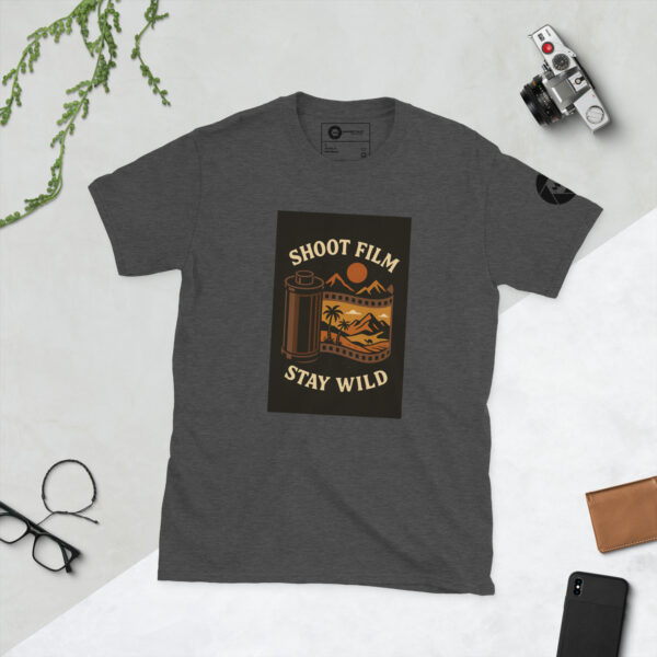 “Shoot Film, Stay Wild” Short-Sleeve Unisex T-Shirt - Image 4