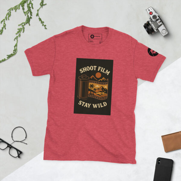 “Shoot Film, Stay Wild” Short-Sleeve Unisex T-Shirt - Image 10
