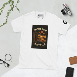 “Shoot Film, Stay Wild” Short-Sleeve Unisex T-Shirt