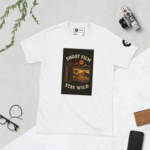 “Shoot Film, Stay Wild” Short-Sleeve Unisex T-Shirt